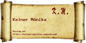 Kelner Mónika névjegykártya